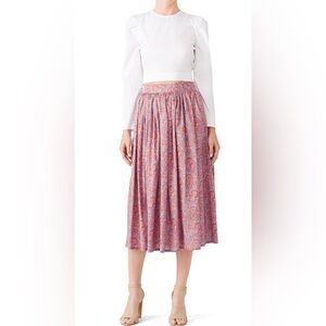 Alcoolique High Waist Paisley Mafalda Midi Italian sz 40